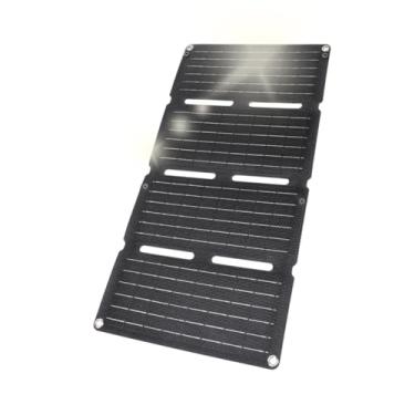 Imagem de Painel Solar Portátil, Painel Solar Dobrável Com USB Duplo, Carregador de Energia Solar Monocristalino, Painel Gerador Solar para Camping, RV, Caminhadas, Viagens, Pesca