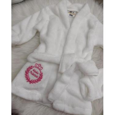 Imagem de Roupão Infantil para Ensaio Personalizado Minha Princesa RN - Rainha F