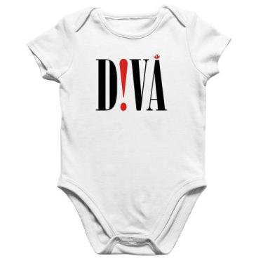 Imagem de Body Bebê Algodão Diva - Foca na Moda, Branco, G