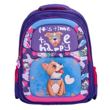 Imagem de Mochila Infantil Menino Menina Mochila Escolar Bolsa de Costas - OKI-N