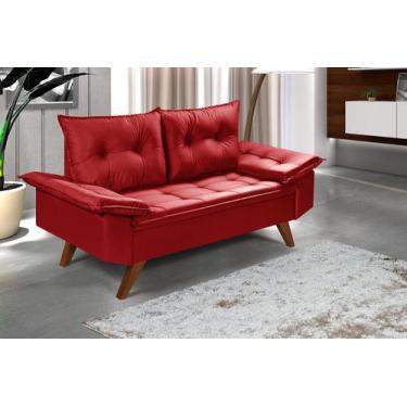 Imagem de Sofa Namoradeira Bariloche 2 Lugares em Suede - Essencial Estofados, V