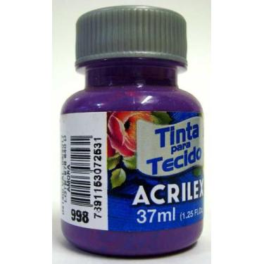 Imagem de Tinta Para Tecido 37ml Fosca - 998 Amora Acrilex, Unico