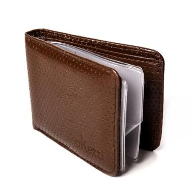 Imagem de Carteira Esportiva Couro Porta Moedas Zíper Moda Atual - Okezzi