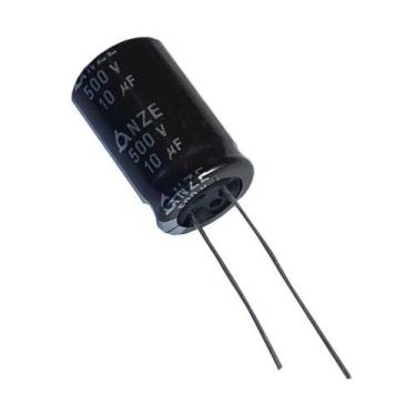 Imagem de Kit 3 pçs - capacitor eletrolitico 10x500v - 10 uf x 500v - NZE