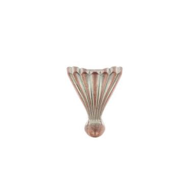 Imagem de Kit 4 Pezinho Metal Concha Grande Decoração Sereia Caixas Mdf Bandeja 
