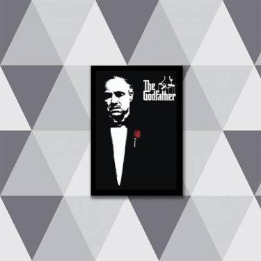 Imagem de Quadro Cartaz O Poderoso Chefão - Godfather 45x34cm - com vidro - Quad