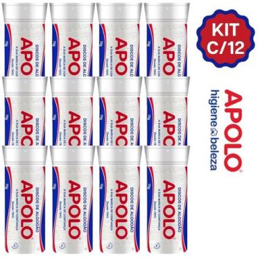 Imagem de Algodao Disco Apolo 70g Limpeza Facial Maquiagem Manicure Pedicure - K