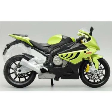 Imagem de Miniatura Moto Bmw S1000rr Verde Maisto 1/18, Verde