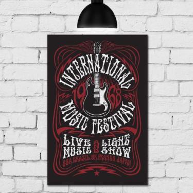 Imagem de Placa Decorativa MDF Poster Rock 30x40 - Quartinhos