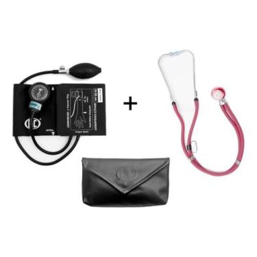 Imagem de Kit Rappaport Estetoscópio Duplo P. A. MED + Esfigmomanometro Aparelho