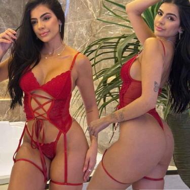 Imagem de Lingerie Sexy Cinta Liga Espartilho Sensual Feminino Sedução - Like4yo