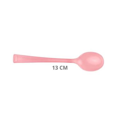 Imagem de Colheres p/ sobremesa 13cm pct c/ 50 un blue star, ROSA