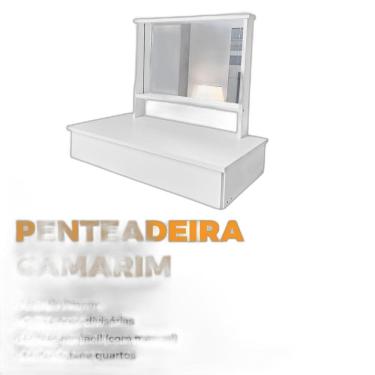 Imagem de Penteadeira Camarim Suspensa Com Espelho 1 Gaveta Quarto