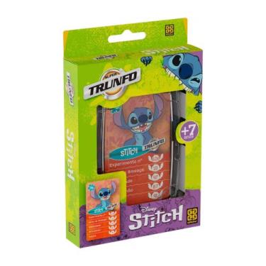 Imagem de Brinquedo Infantil Jogo de Cartas Super Trunfo Stitch Grow - 04688