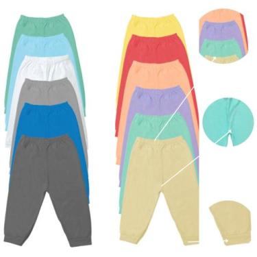 Imagem de Kit Com 5 Mijões (Culote)Com Punho Pé Aberta Malha 100% Algodão Menina