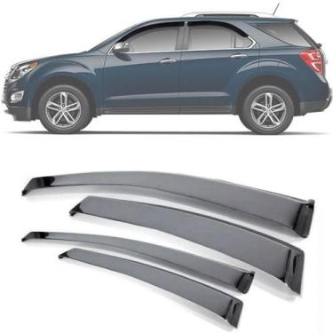 Imagem de Calha de Chuva Esportiva Chevrolet Equinox 2018 Em Diante Fumê - EcoFl