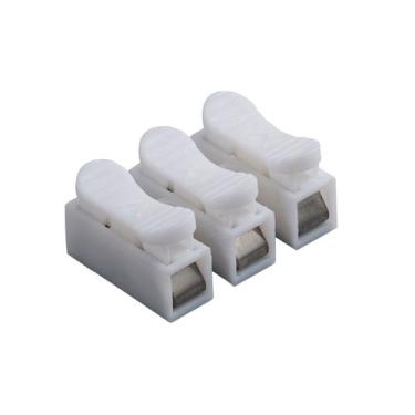 Imagem de Conector De Fio  Led Sem Solda - 3 Vias - Kit 50 unidades - COXO TECHN