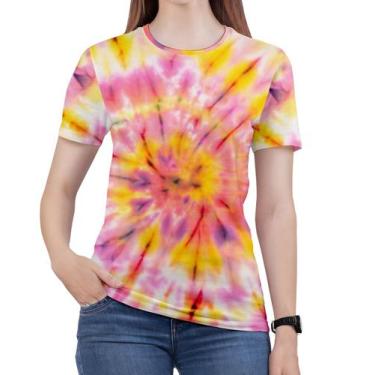Imagem de Camiseta Tie Dye Feminina Blusa Roupas Camisa Tai Dai 31 - Alemark, GG