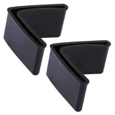 Imagem de Fuoequl Protetores protetores contra cortes na estrutura da cama 1-1/2" x 1-1/2" tampas/tampas de extremidade de canto de borda tampas da estrutura da cama