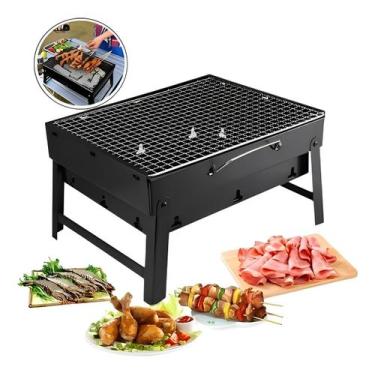 Imagem de Churrasqueira Portátil Móvel Dobravel Churrasco 44cm - ZEM