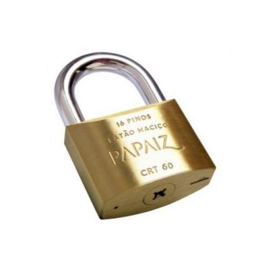 Imagem de Cadeado Tetra Chave Latão 60mm Papaiz