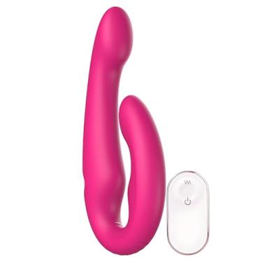Imagem de Regines S-hande Vibrador Strapless Inversão de Papéis Mulher Ativa 9 Velocidades Ponto G e Clitóris Duas Pontas Recarregável