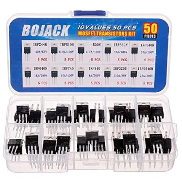 Imagem de BOJACK 10 Valores 50 Pcs Irfz44N Irf510N Irf530N Irf540N Irf640N Irf740 Irf840 Irf3205 Irf9540 Irf Série Transistores Mosfet Sortimento Kit
