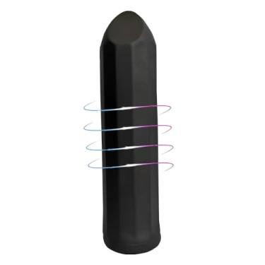 Imagem de Bullet Lipstick Vibrador Ponto G – Ponta em forma de batom com 10 modos de vibração Vibrador clitoriano feminino discreto bolso para ela, recarregável, macio, poderoso, vibratório, brinquedos sexuais e jogos para adultos, Preto