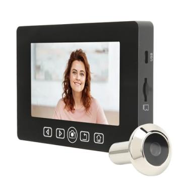 Imagem de Visualizador digital de porta olho mágico - tela de 4,3 polegadas, ângulo amplo de 90°, câmera olho mágico de segurança doméstica, visualizador de porta de caixa de alta resistência, fácil instalação