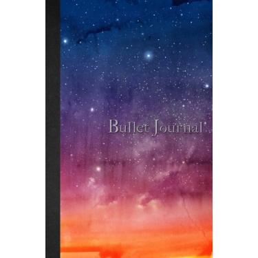 Imagem de Bullet Journal: Watercolor Galaxy Notebook Dotted Grid - 110 pages (5.5 x 8.5) soft cover glossy finish - journal, planner, organizer, dot point