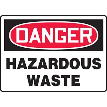 Imagem de Accuform Placa de segurança "Danger Hazardous Waste", Aluma-Lite™, 25 x 35 cm (MCHL295XL)
