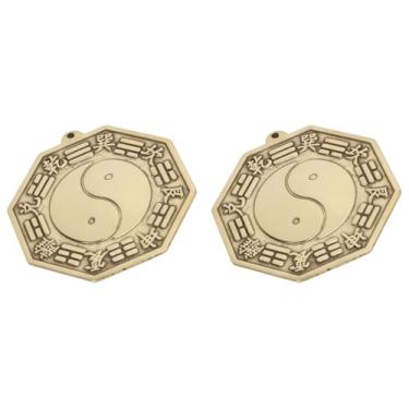 Imagem de 2 Peças Espelho Bagua de Cobre Puro Ornamento Tradicional de Feng Shui Ornamento Côncavo Espelho Bagua Espelho Exorcismo Espelho Zen Parede Espelho Convexo Feng Shui Convexo