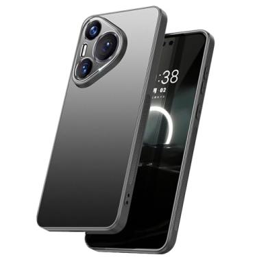 Imagem de POYUFRG Capa para Huawei Pura 70 Ultra/70 Pro/70 Pro+/70, capa moderna com lentes de metal, tudo incluído, proteção contra choque, capa fina, preta, 70 Ultra