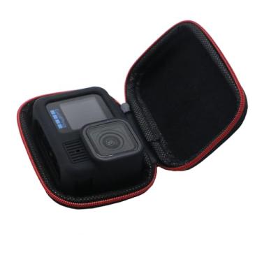 Imagem de Mini estojo de transporte rígido de poliuretano para Go Pro Hero 13, preto, bolsa de armazenamento portátil para GoPro Hero 13/12/11/10/9/DJI Osmo Action, Campark, AKASO, YI Action Camera e mais