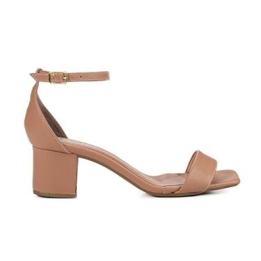 Imagem de Sandália Feminina Viviane Moda Salto Grosso Baixo 5 cm Moderna