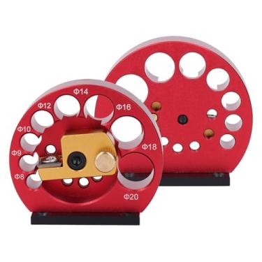 Imagem de Gabarito para Fabricante de Cavilhas Com 8 Furos de Giro de Diâmetro Diferentes, Inserções de Metal Duro, Broca Elétrica para Carpintaria, Ferramenta Auxiliar de Haste Redonda