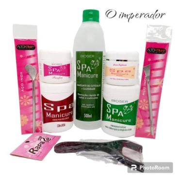 Imagem de kit Spa Dos Pés Amaciante+Removedor+Creme c/Uréia+Creme Esfoliante+Par