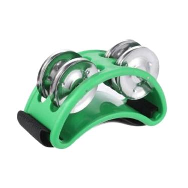 Imagem de Dynwave Pandeiro de pé, pandeiro, agitador portátil, instrumento musical, acessórios, banjo meia lua, pandeiro, ukulele, tambor de pé, Verde