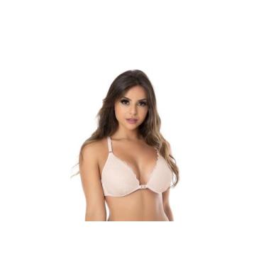 Imagem de Sutiã De Bojo Soft Com Renda Nadador Ref:2095 - D'julia, Azulejo, Lilá