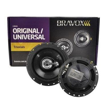 Imagem de Par auto falante bravox triaxial 6 polegadas 120w tr6u som