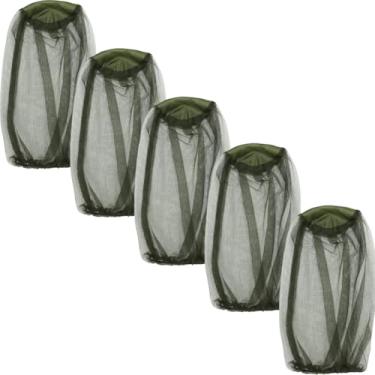 Imagem de Rede mosquiteira, pacote com 5, malha fina ultra grande, proteção contra insetos para acampamento, caminhadas, pesca, jardinagem