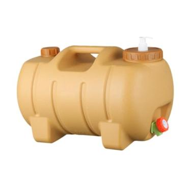 Imagem de menolana Recipiente de água em forma de leitão com 20 l Campamento de limpeza fácil Acesso ao tanque de dispensador para pescar churrasco de condução