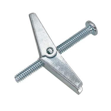 Imagem de cSeao 20 Peças 3/16-24 X 2" Parafusos De Ancoragem De Alternância De Drywall Porcas De Orelhas Para Teto De Drywall Resistente Tv, Zincado