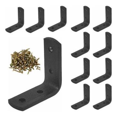 Imagem de Kit 50 Peças Cantoneira L Reforço Moveis 30x30 Parafusos 200 - STORE S