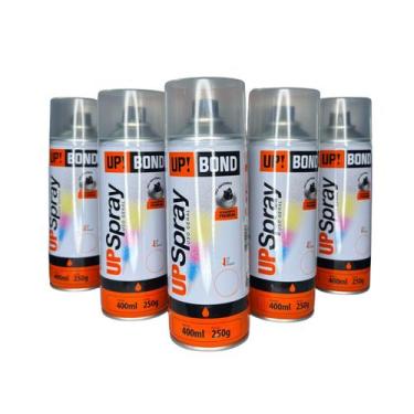 Imagem de 2 Lata Tinta Spray Verniz Premium Up Bond Uso Geral 250G 