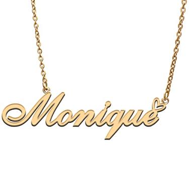 Imagem de RONKAH Colar de nome personalizado personalizado com coração colar de nome personalizado para mulheres colar de moda pessoal melhor presente para menina, mãe, filha, amizade, Natal, aniversário,