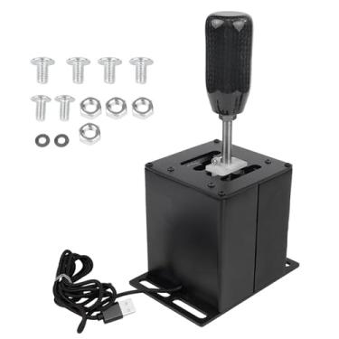 Imagem de PC USB Simulator Shifter, G27 G25 G920 G29 Shifter, T300RS GT WRC Assetto Corsa ATS Shifter, Steering Wheel H Gear Sequential Shifter Fits Logitech Thrustmaster Sim Racing Games, 7+R