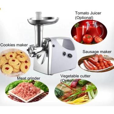 Imagem de Maquina Moer Carne Elétrico Triturador Moedor Linguiça Kibe - MOEDOR E