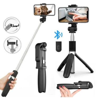 Imagem de Bastão Pau de Selfie Foto Retrátil Bluetooth suporte tripe para celula