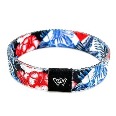 Imagem de Hang Loose Bands - Pulseira de praia de surfista costeiro para homens, mulheres e adolescentes - Verão confortável - Pulseira reversível Boho - Pulseiras de amizade, Extra Small: 5.5" length (for